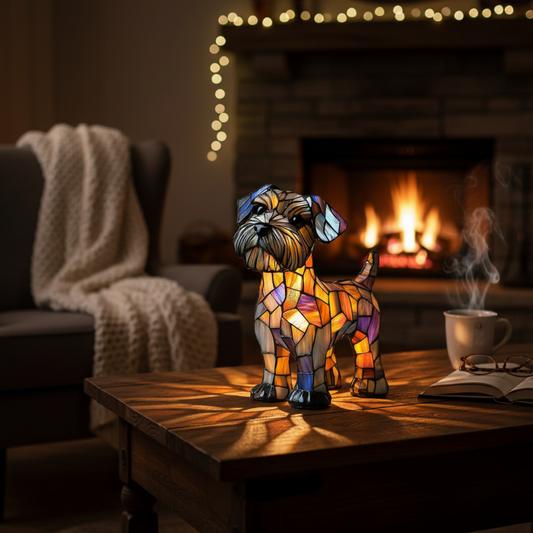 梗犬|彩色玻璃燈